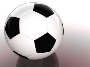 Sports Soccer Ball on White Background